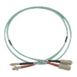 JARRETIERE OPTIQUE OM4 CONNECTEUR SC VERS SC 2m BLEU